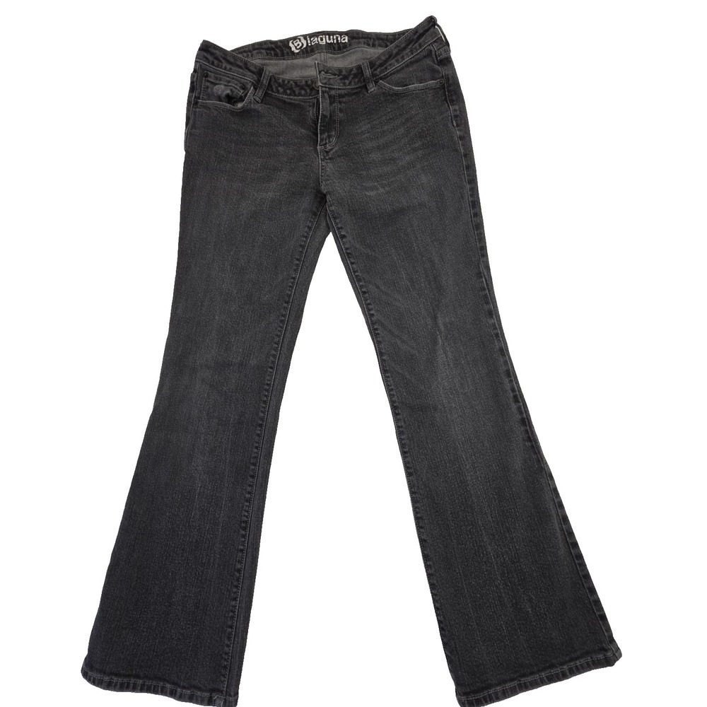 Laguna Beach Jeans Womens 11 Gray Wash Bootcut Flare Denim Mid Rise